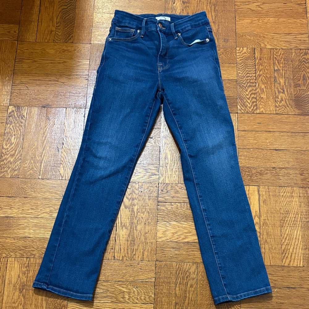 Good American Cropped Straight Leg